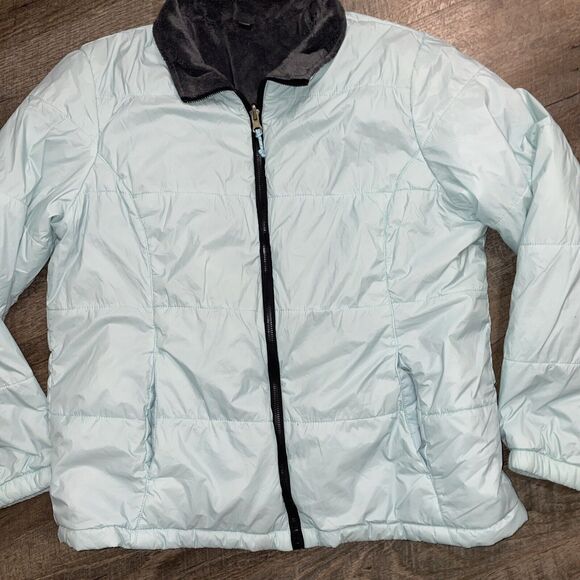 Free Country Women’s Lightweight Zip up Jacket Aqua Blue Fleece Lined Size XL - Picture 3 of 9